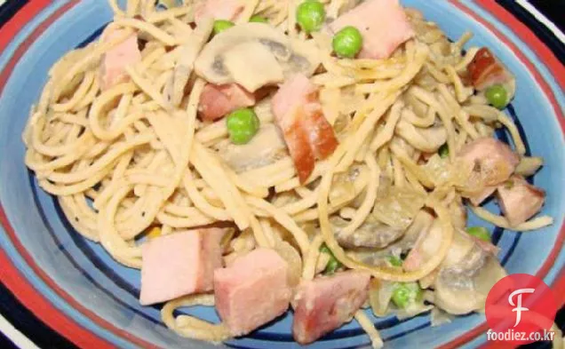 햄 버섯 페투치니