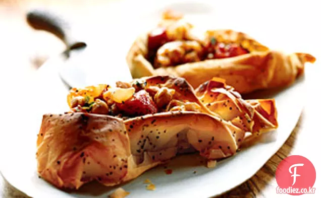 병아리 콩,가지,토마토 타르트
