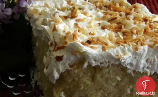 코코넛 찜 케이크 크림