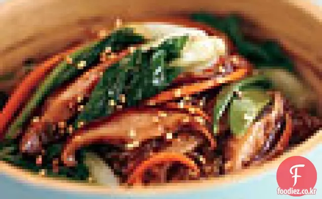고구마 국수 볶음 쵸이 합과 표고 버섯