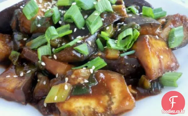 중국 마늘 맛 가지