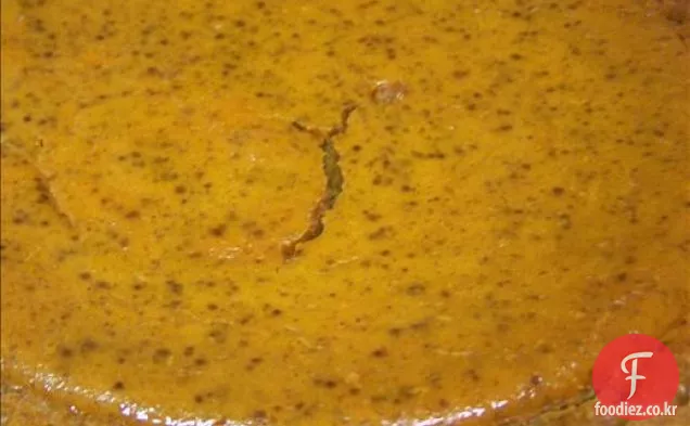 마리 칼렌더의 호박 파이 충전