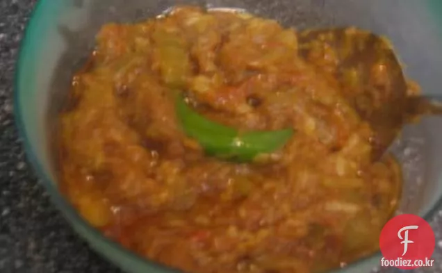 파키스탄 스타일 투 라이 카 살란(애호박 카레)