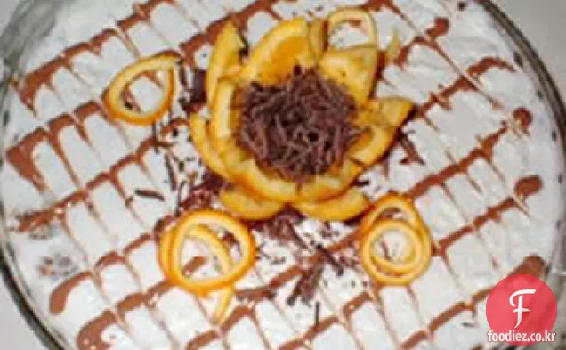 오렌지 초콜릿 트위스트 치즈 케이크