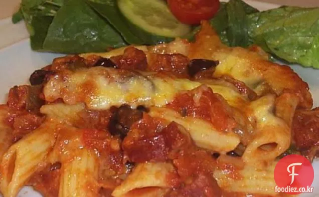 펜네 살라미 빵