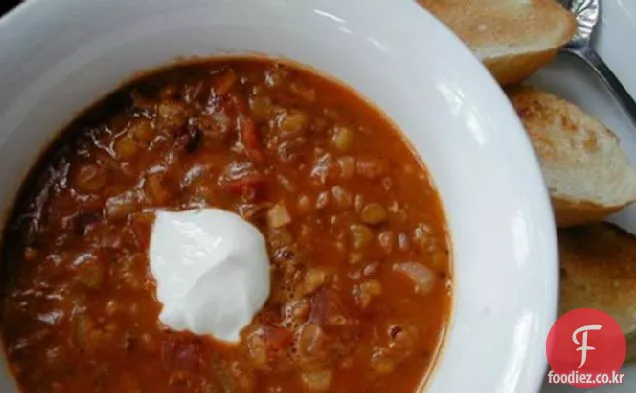 렌즈 콩&토마토 수프