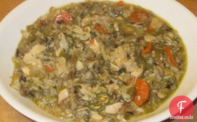 사라 소타의 미네소타 터키,버섯과 야생 쌀 수프