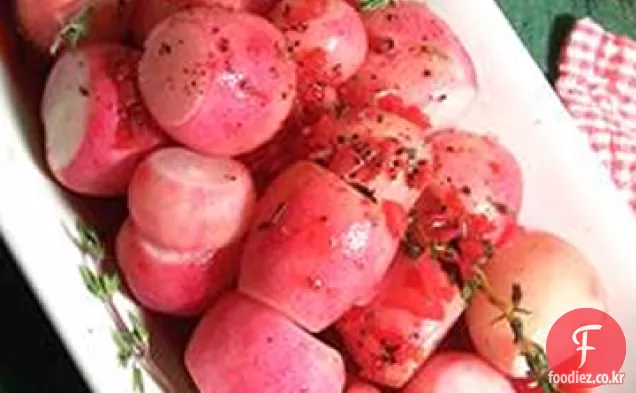 백리향으로 끓인 무