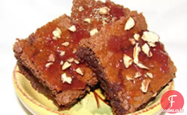 라즈베리 크런치 브라우니