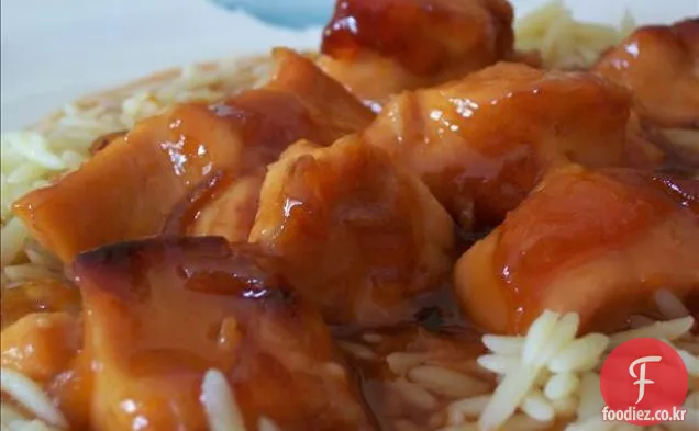 달콤한 소스에 치킨