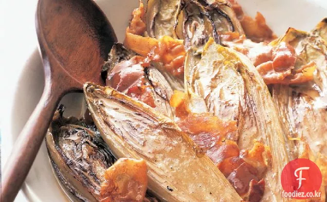 퀴 토 햄과 찐 꽃 상추