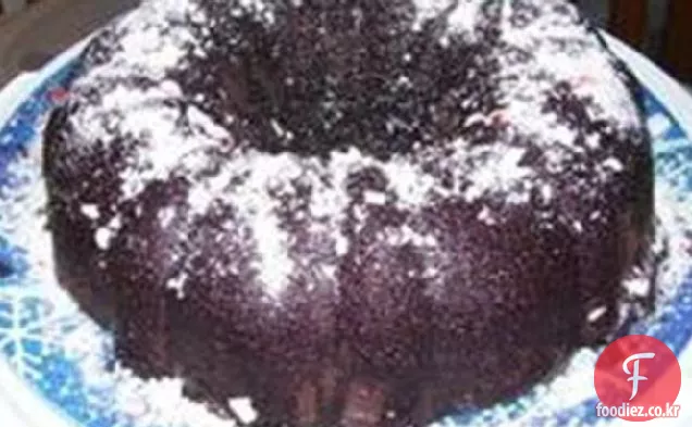 헤더의 크림 드 멘테 케이크