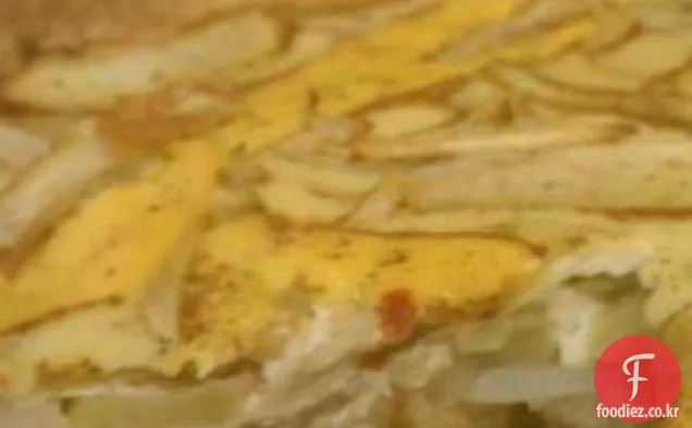 카멜 양파&애플 타르트(채식)
