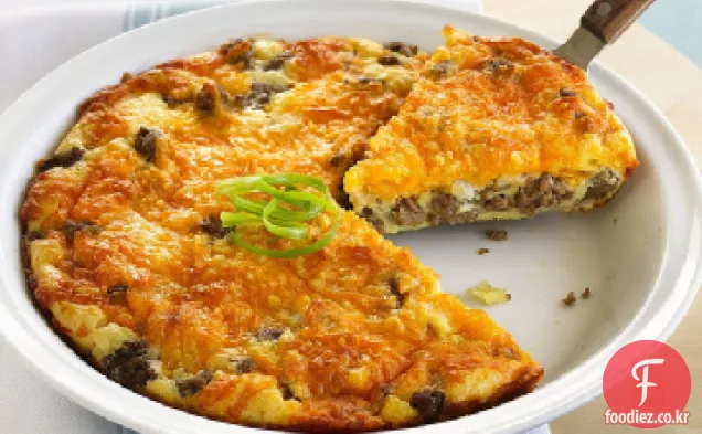저지방 치즈 버거 파이