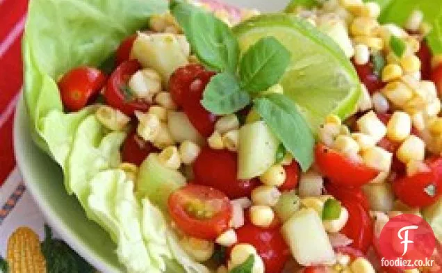 체리 토마토 옥수수 샐러드