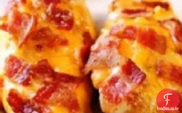 베이컨 치즈 치킨(오지 그릇 냄비)