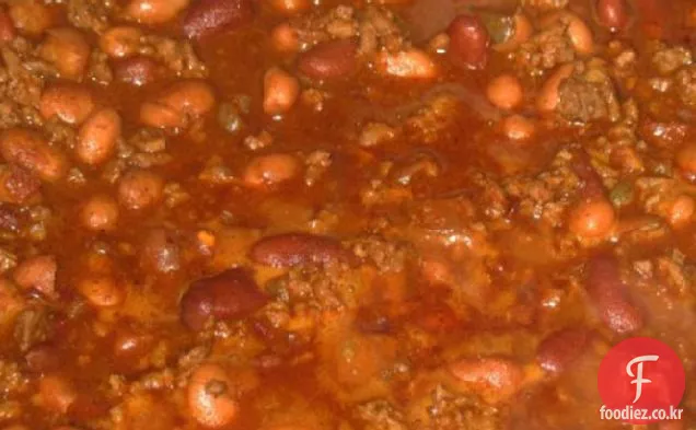 쉬운 왼쪽 칠면조 칠리