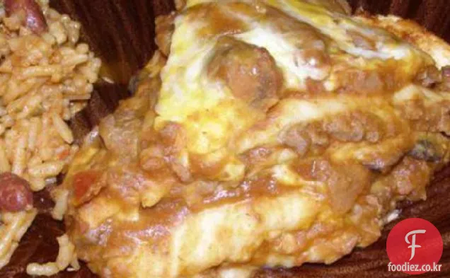 더 건강한 킥을 가진 맛있는 멕시코 라자냐!