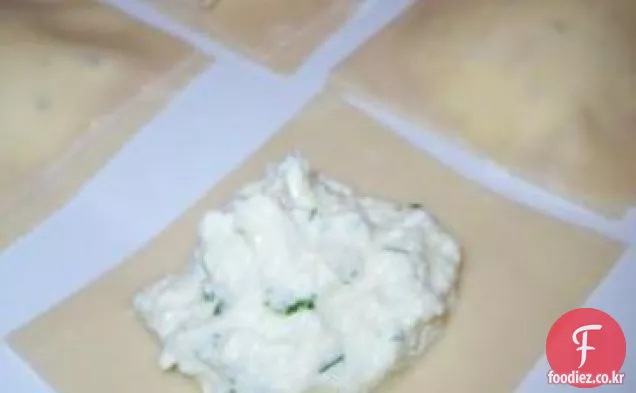 라비올리 용 치즈 충전