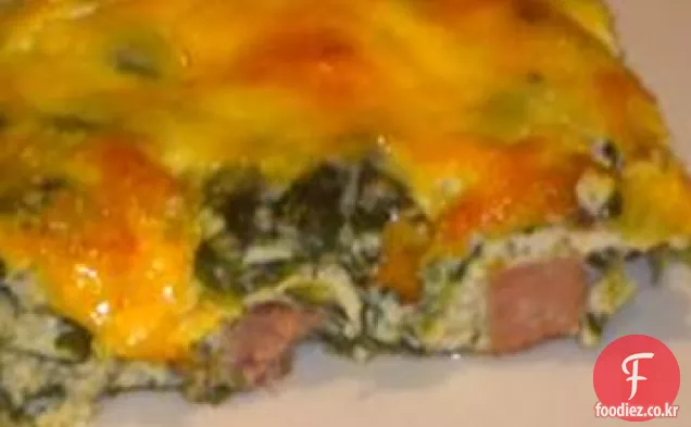햄과 치즈 오믈렛 캐서롤