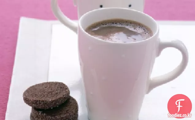 증기 핫 초콜릿
