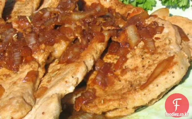 발사믹 유약 돼지 갈비