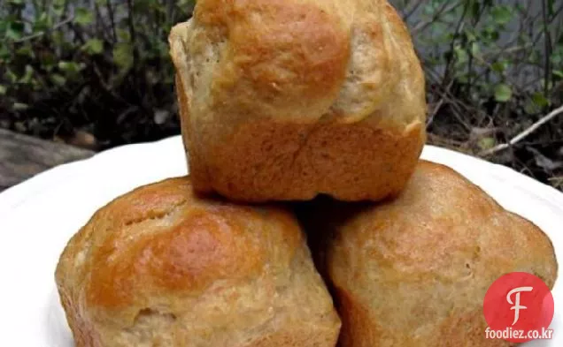 통밀 요구르트 꿀 저녁 식사 롤 빵 기계