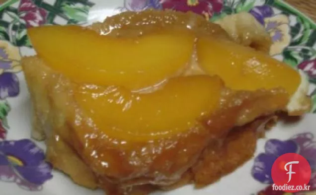 복숭아 거꾸로 프렌치 토스트