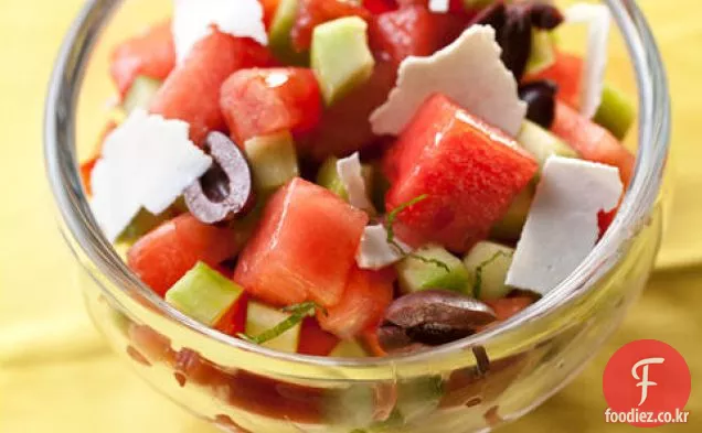 수박,토마토,칼라 마타 올리브 샐러드