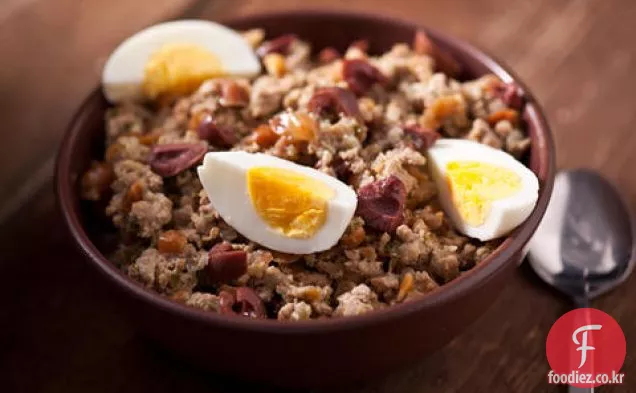 땅콩과 페루 치킨 칠리
