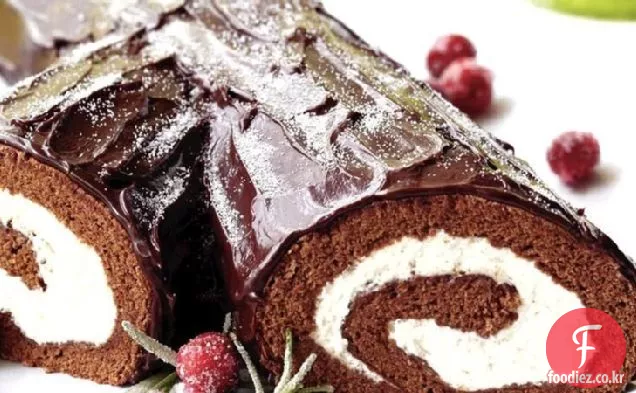 Bûche de Noël 와 가나슈