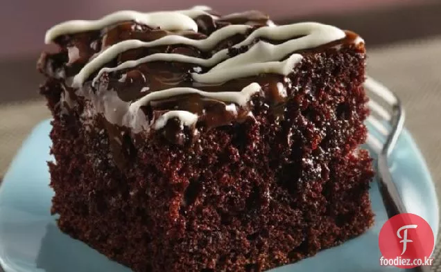 초콜릿 칩-카라멜 찜 케이크