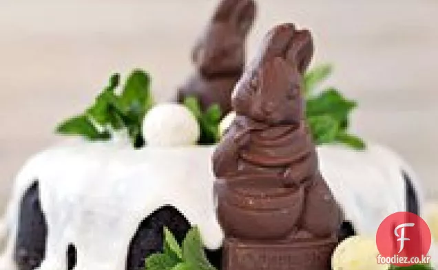 초콜릿 부활절 토끼 케이크
