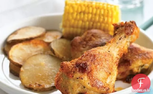 오븐에서 구운 닭고기