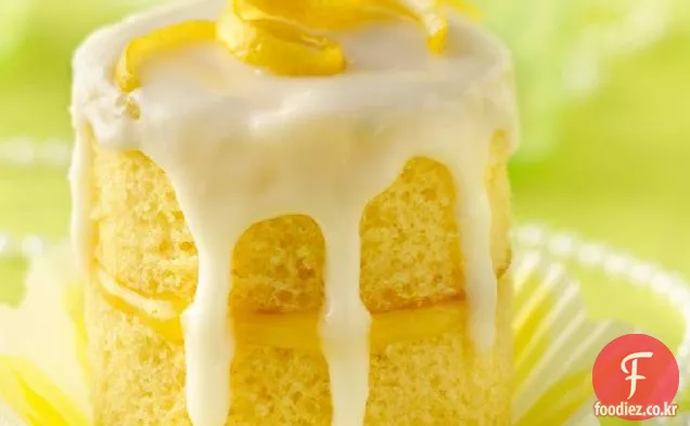 레몬 샴페인 축하 컵 케이크
