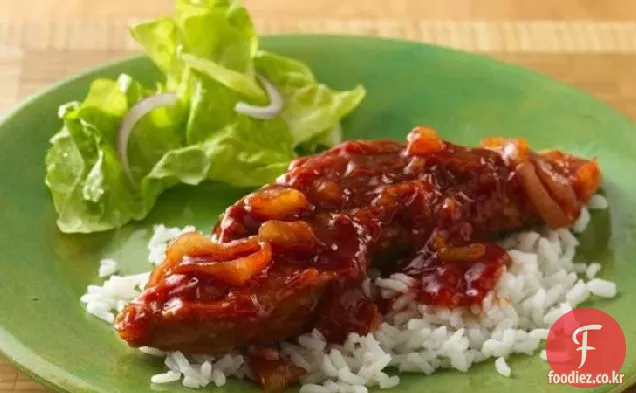 슬로우 쿠커 폴리네시아 돼지 갈비