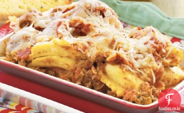 슬로우 쿠커 바로 가기 라비올리 라자냐