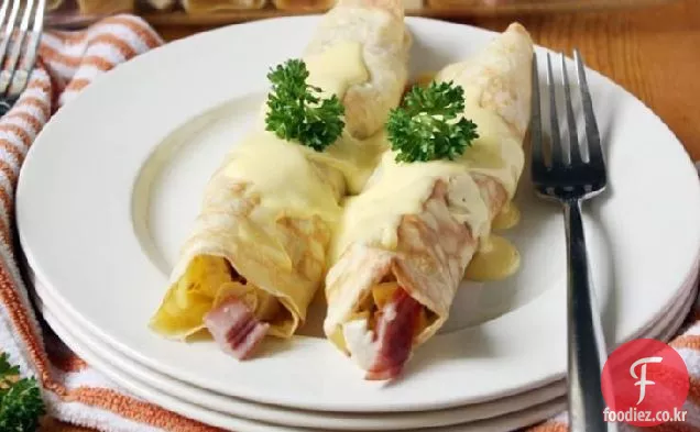 치킨 꼬르동 블루 크레페