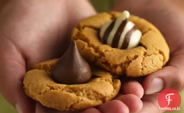 사랑스러운 초콜릿-땅콩 버터 쿠키