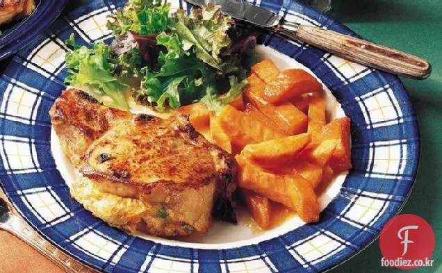 치즈 야채 박제 돼지 갈비