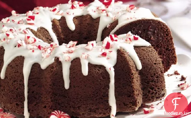 퍼지 페퍼민트 트러플 초콜릿 케이크