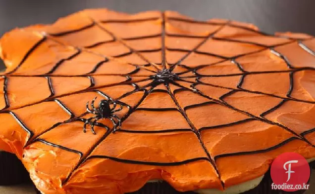 분리 거미줄 컵 케이크