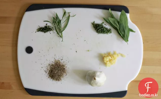 겨자 겉 껍질 칠면조