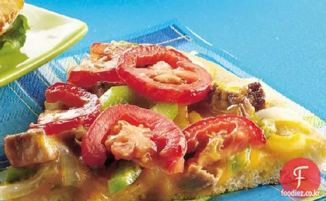 필라델피아 치즈 스테이크 피자
