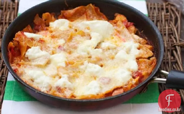 프라이팬 버팔로 치킨 라자냐
