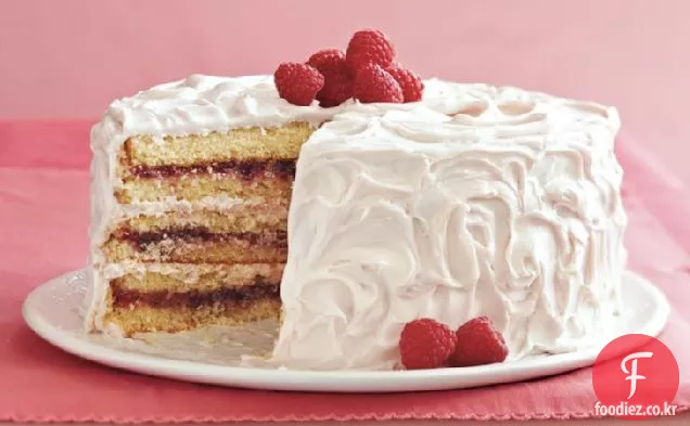 라즈베리 레이스 바닐라 케이크