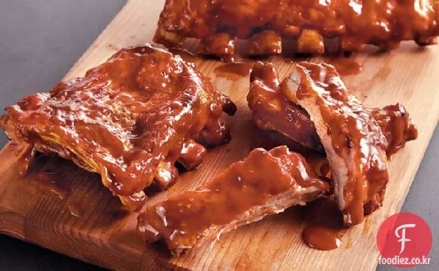슬로우 쿠커 오렌지 당밀 바베큐 갈비