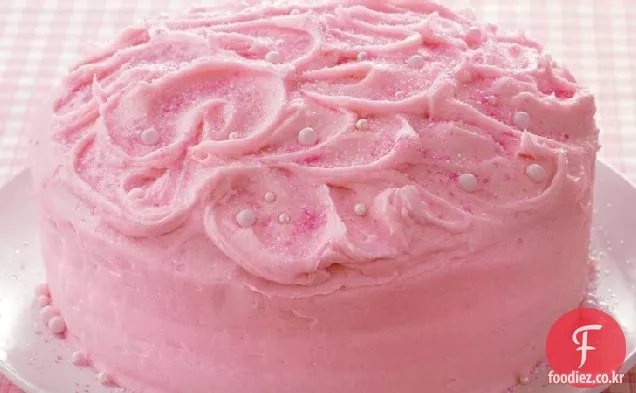 핑크 샴페인 레이어 케이크