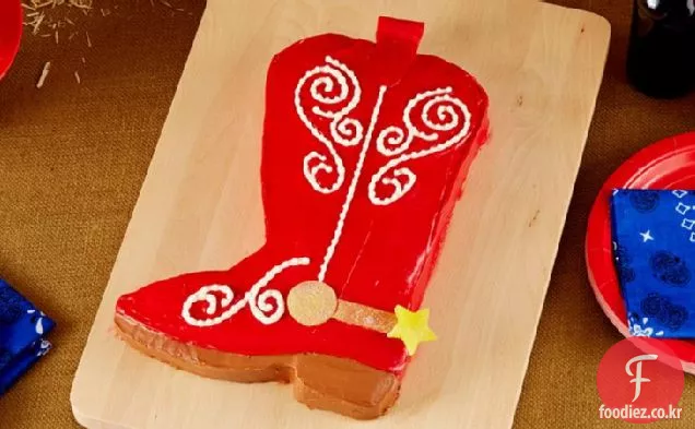 카우보이 부츠 케이크