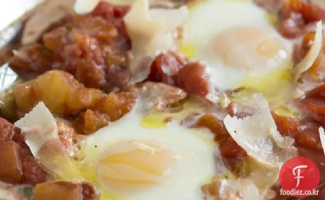 토마토 소스에 구운 계란